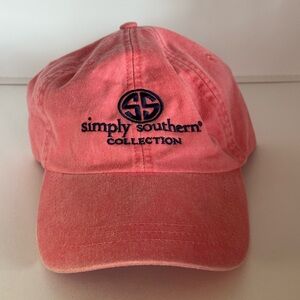 Simply Southern Coral Pink Adjustable Dad Hat